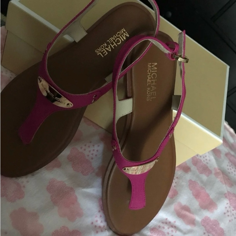 Michael Kors Pink Sandals - Picture 2 of 2